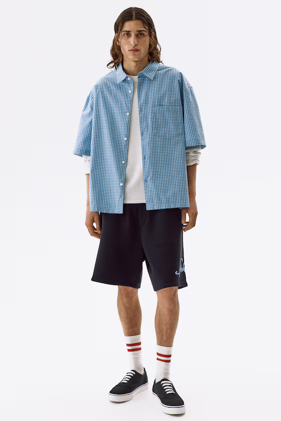 Шорты из трикотажа relaxed fit