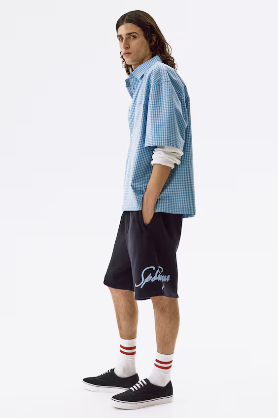 Шорты из трикотажа relaxed fit