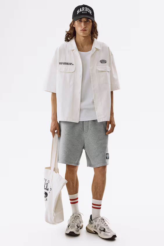 Шорты из трикотажа relaxed fit