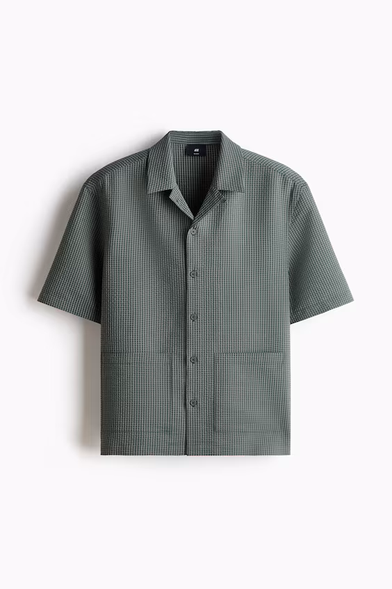 Рубашка с короткими рукавами relaxed fit для курорта