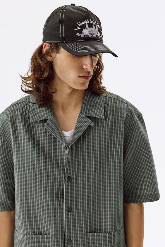 Рубашка с короткими рукавами relaxed fit для курорта