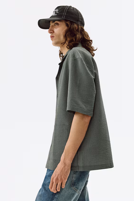 Рубашка с короткими рукавами relaxed fit для курорта