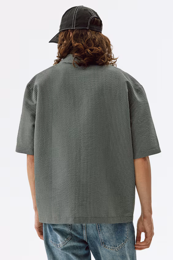Рубашка с короткими рукавами relaxed fit для курорта