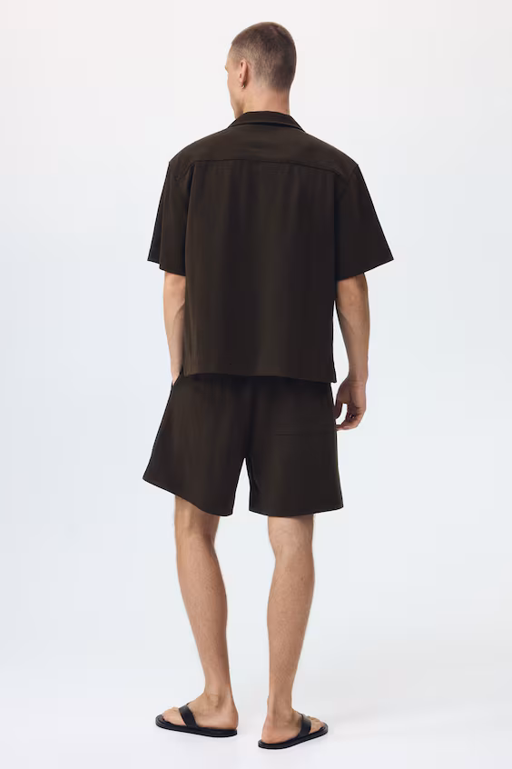 Шорты из интерлока комфортного кроя relaxed fit
