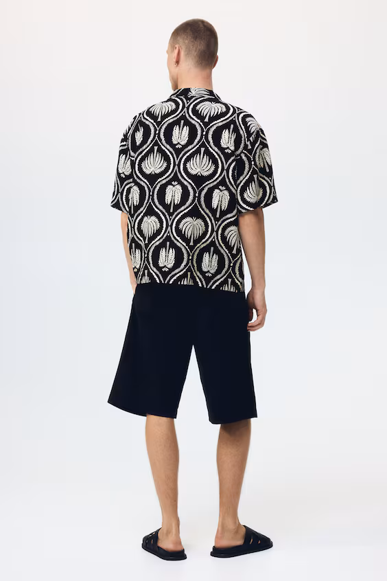 Рубашка курортная комфортного кроя relaxed fit