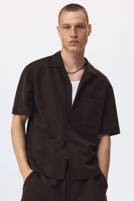 Рубашка курортная комфортного кроя relaxed fit