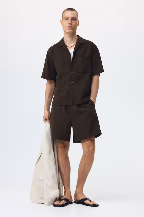 Рубашка курортная комфортного кроя relaxed fit