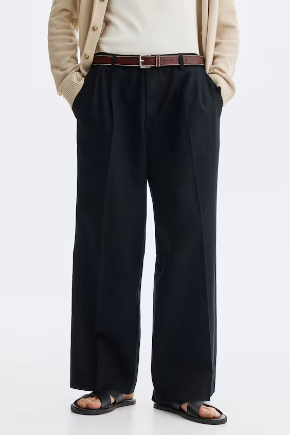 Широкие брюки loose fit