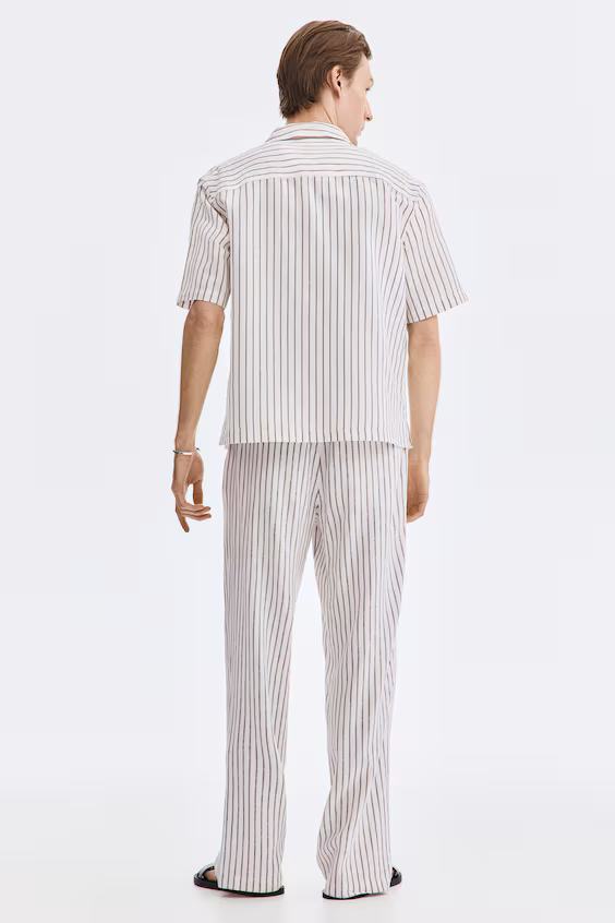 Брюки из смеси льна relaxed fit