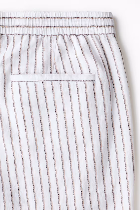 Брюки из смеси льна relaxed fit