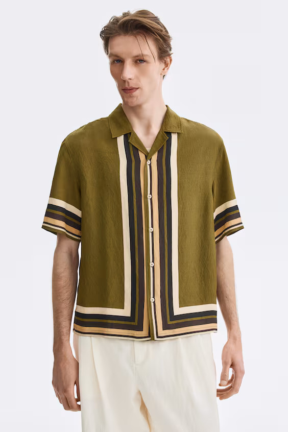 Рубашка курортного стиля relaxed fit