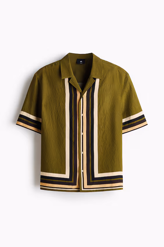 Рубашка курортного стиля relaxed fit