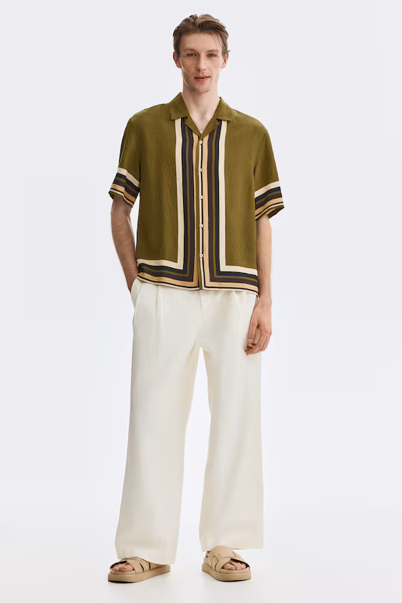 Рубашка курортного стиля relaxed fit