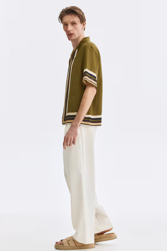 Рубашка курортного стиля relaxed fit