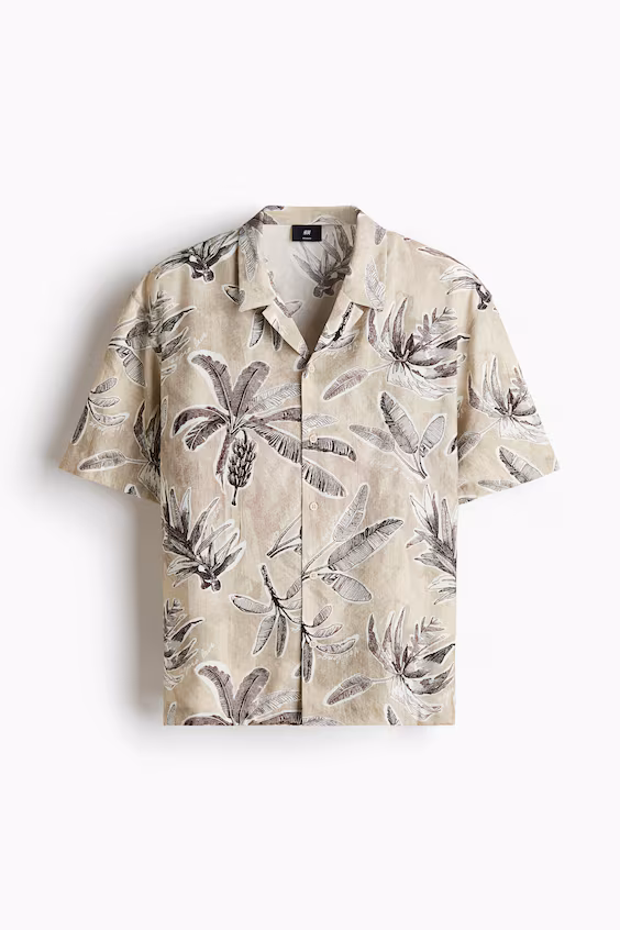 Рубашка курортного стиля relaxed fit