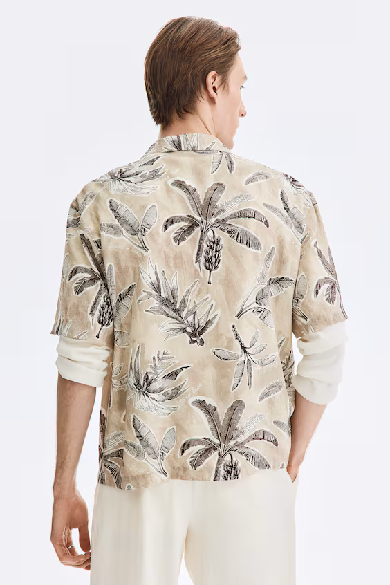 Рубашка курортного стиля relaxed fit