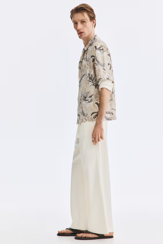Рубашка курортного стиля relaxed fit