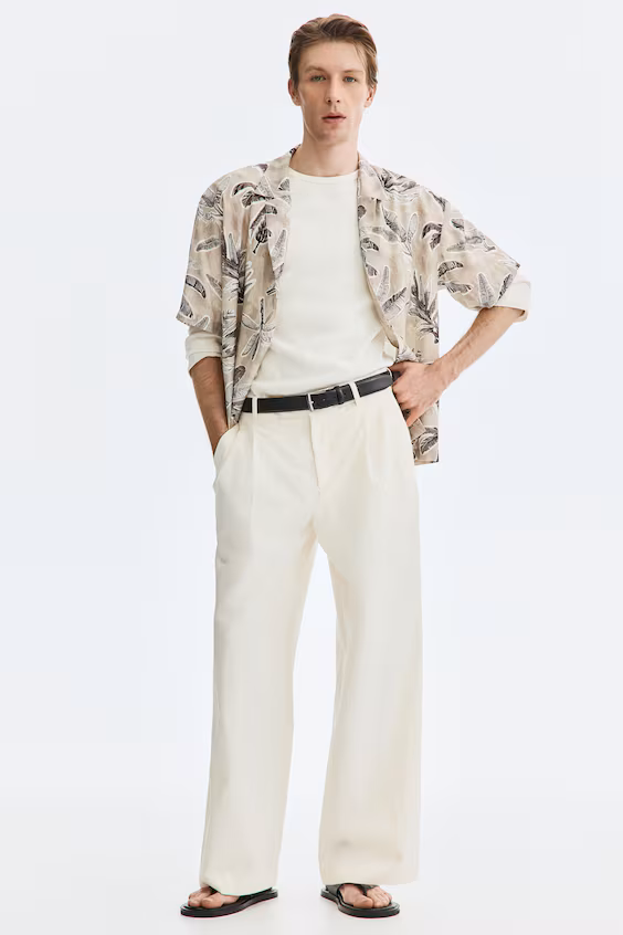 Рубашка курортного стиля relaxed fit