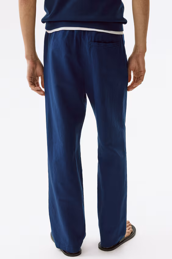 Брюки из смеси льна regular fit