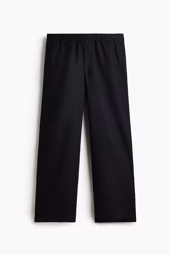 Брюки loose fit из льна