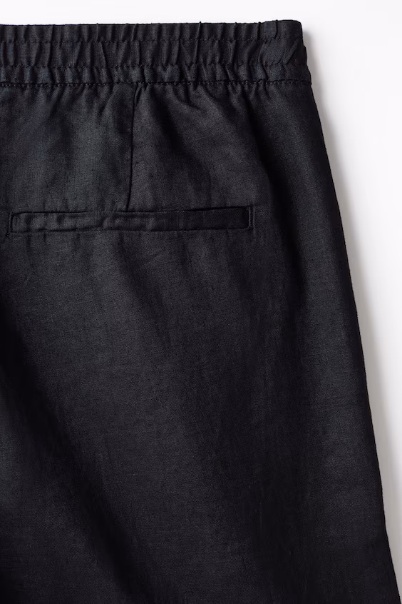 Брюки loose fit из льна