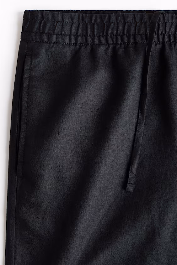Брюки loose fit из льна