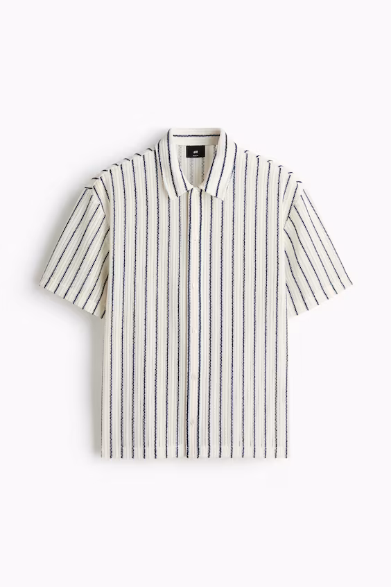 Рубашка в рубчик regular fit