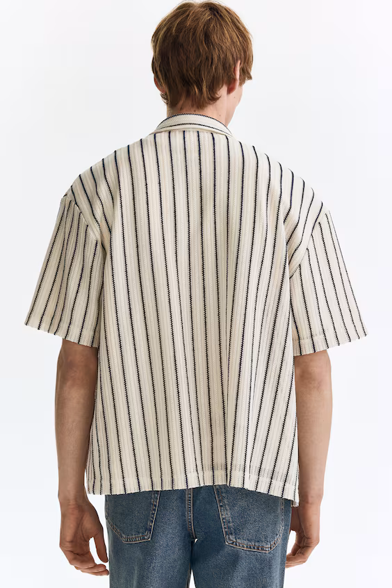 Рубашка в рубчик regular fit