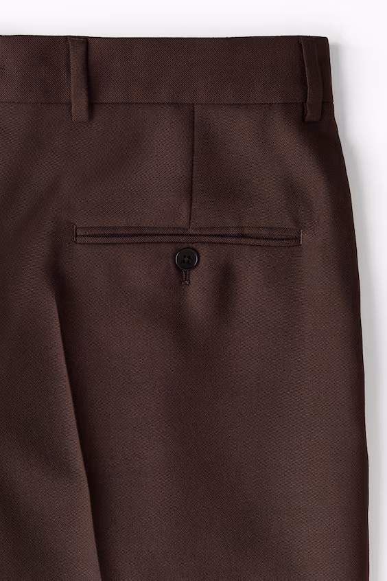 Брюки костюмные из шерстяной смеси regular fit
