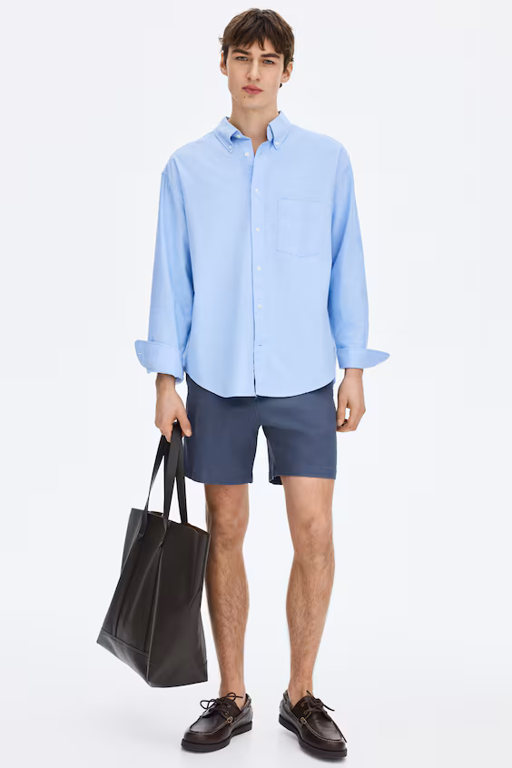 Хлопковые шорты chino с regular fit