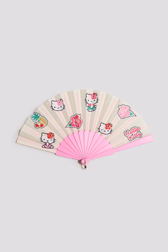 Веер с мотивом hello kitty