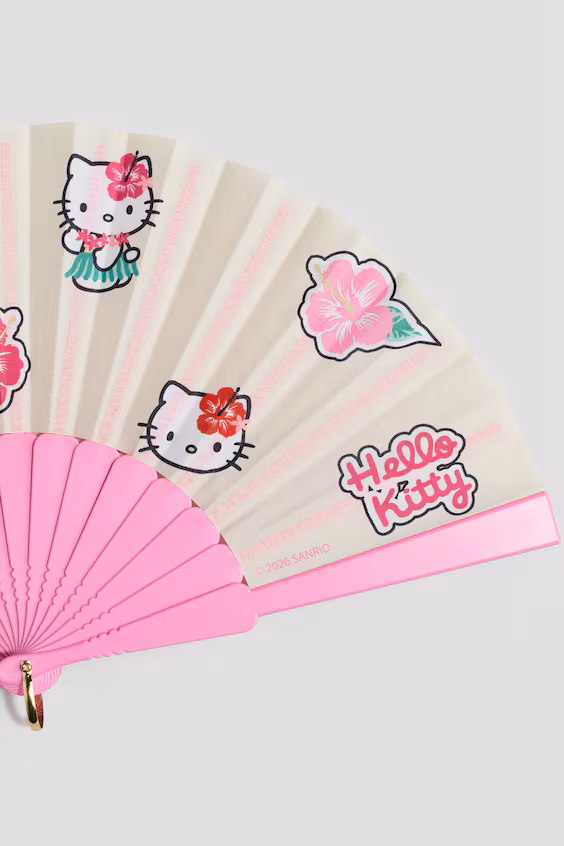 Веер с мотивом hello kitty