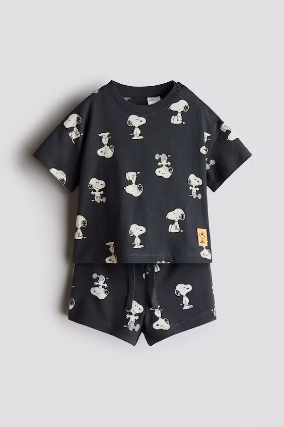 Комплект из 2 предметов с принтом h&m