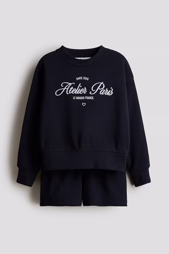 Комплект из 2 предметов из ткани мелтон h&m