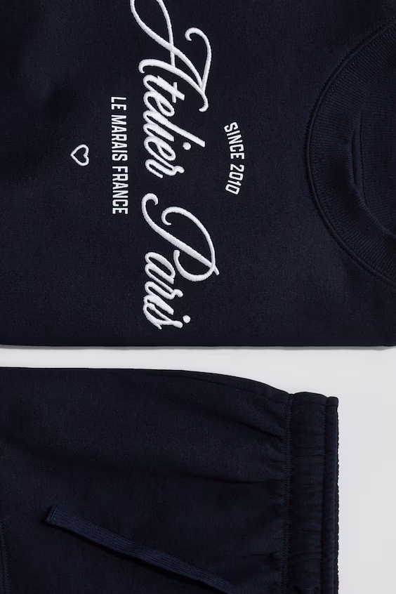 Комплект из 2 предметов из ткани мелтон h&m