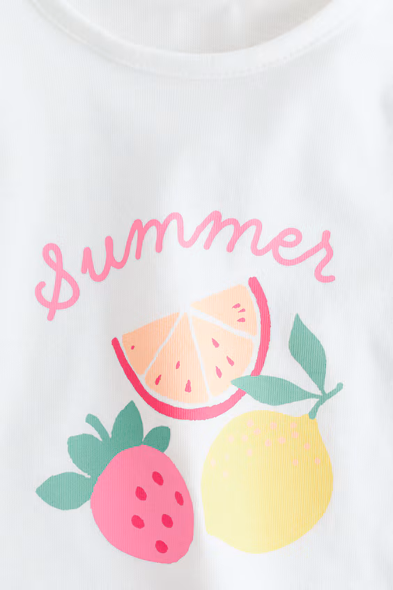 Хлопковый свитер с принтом summer fruits