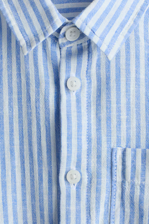 Рубашка из смеси льна