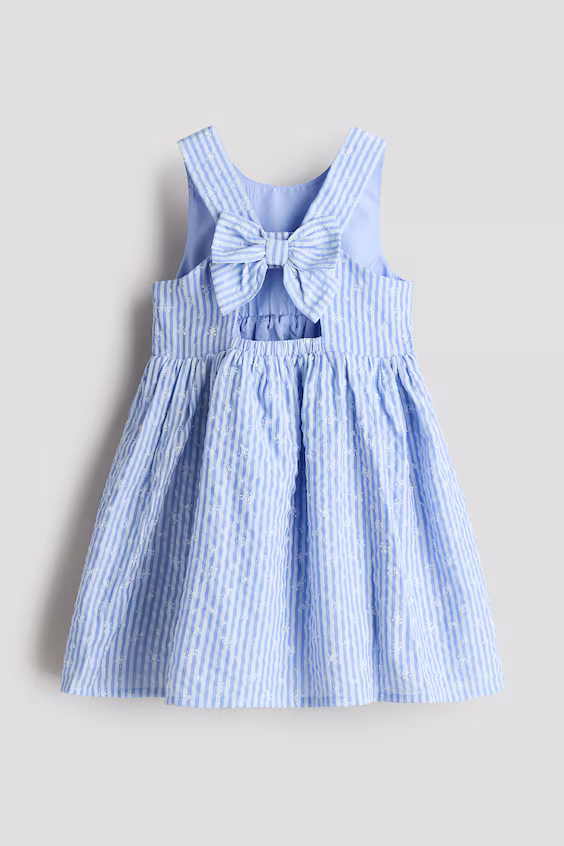 Платье с защипами и бантом h&m