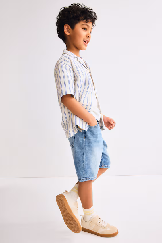 Свободные джинсовые шорты loose fit