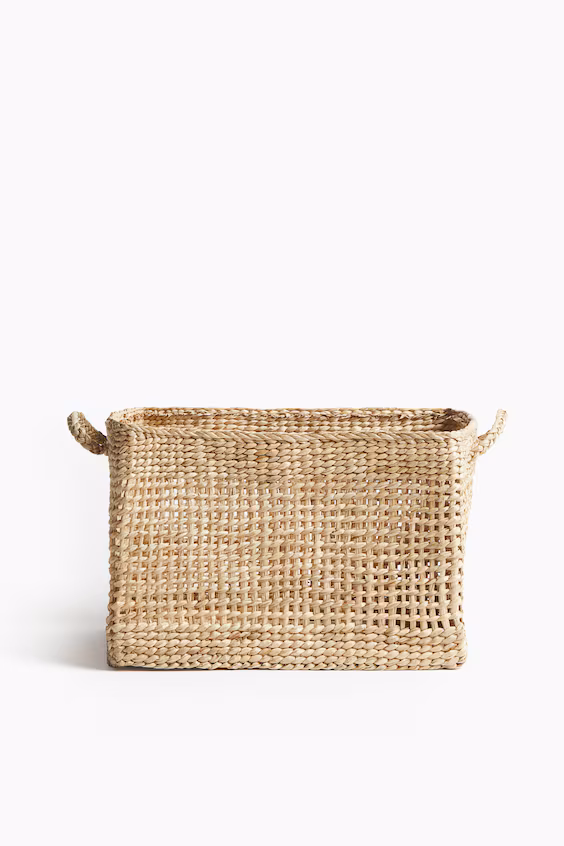 Корзина для хранения из соломы h&m