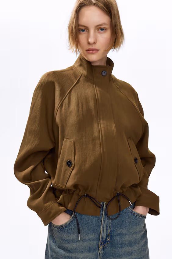 Комфортное пальто oversize из смеси льна