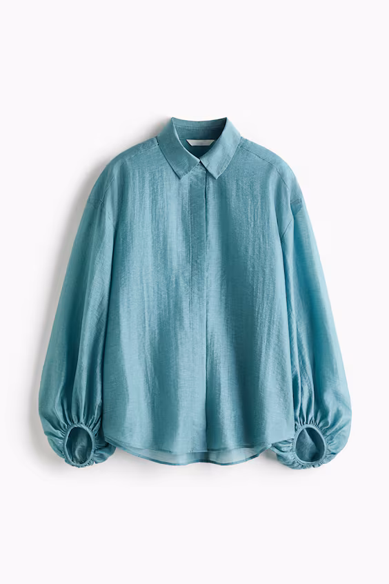 Блузка из смеси льна h&m