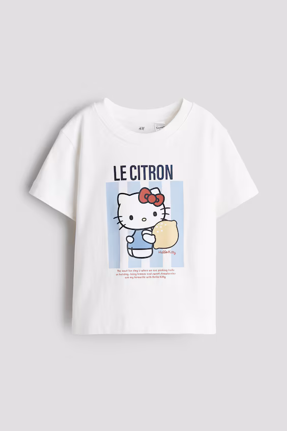 Футболка с принтом hello kitty