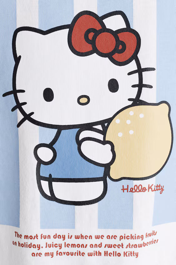 Футболка с принтом hello kitty