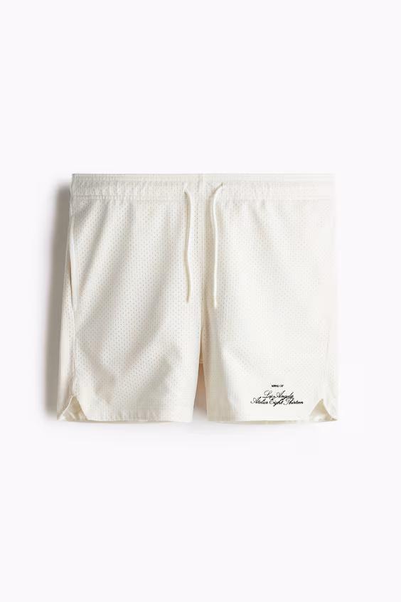 Шорты regular fit из сетки