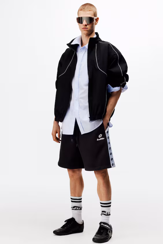 Комфортные спортивные шорты regular fit h&m