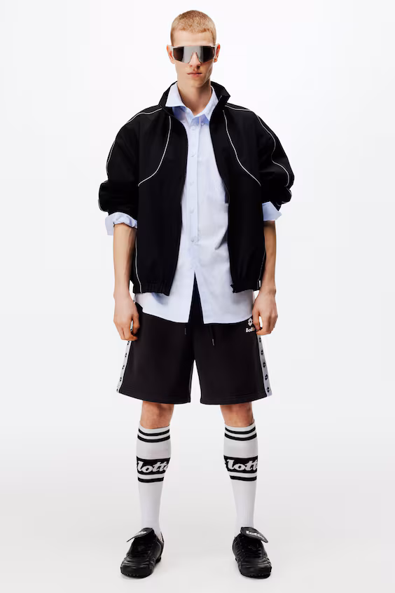 Комфортные спортивные шорты regular fit h&m