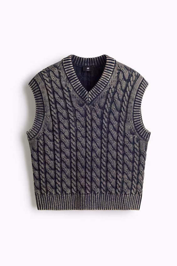Комфортный хлопковый жилет relaxed fit