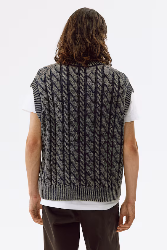 Комфортный хлопковый жилет relaxed fit