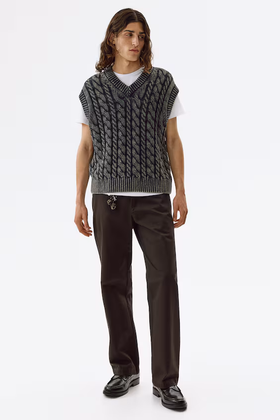 Комфортный хлопковый жилет relaxed fit